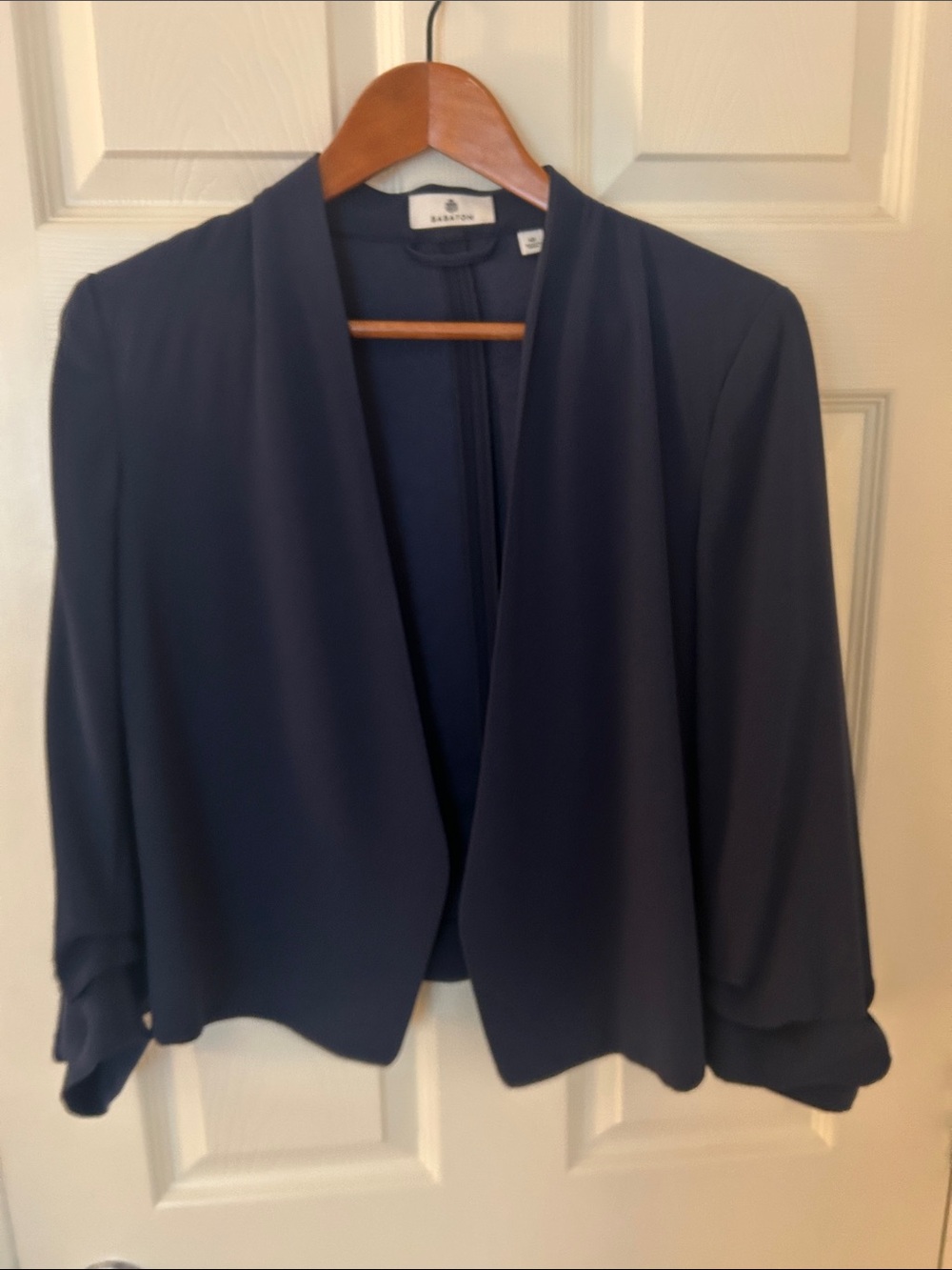 Babaton Navy Open-Front Blazer